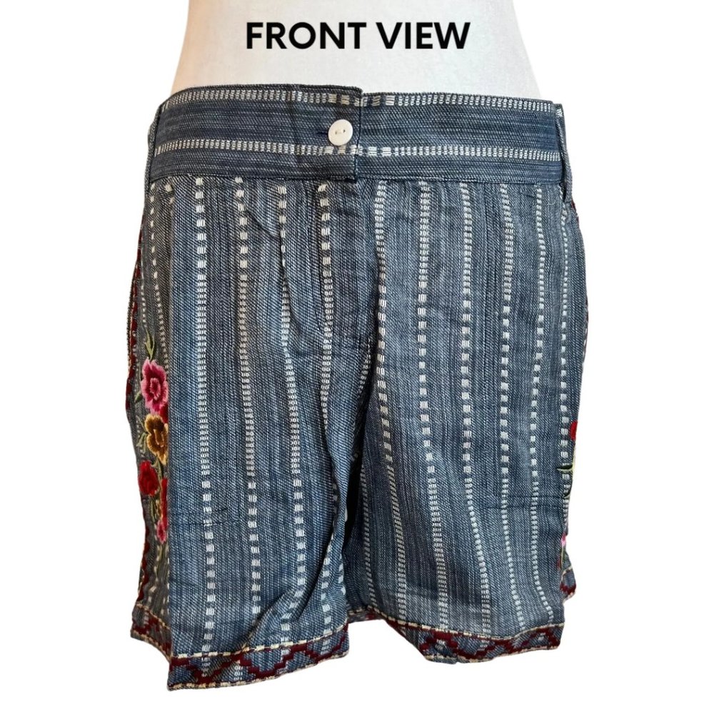 SALE!!!!!! NEW Stripe Embroidered Shorts - Size S, M, L, XL
